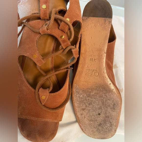 Chloe Suede Gladiator Sandals - Picture 2 of 4